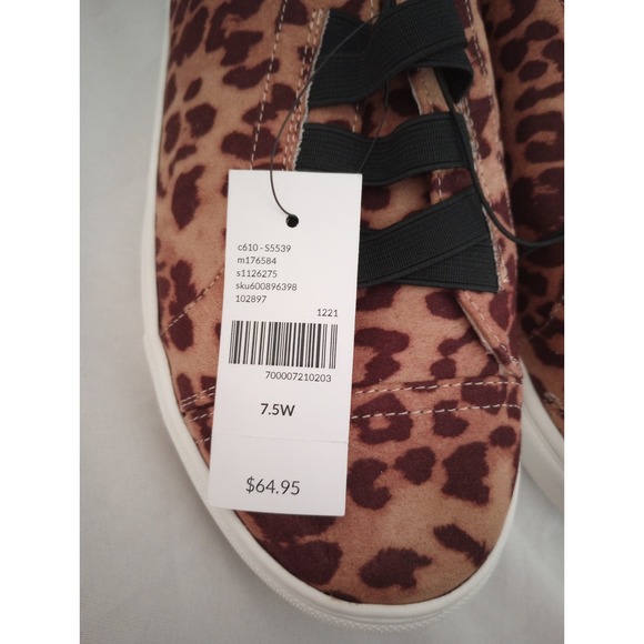 Lane Bryant Leopard Cheetah Sneakers 7.5W NWT - Picture 2 of 12
